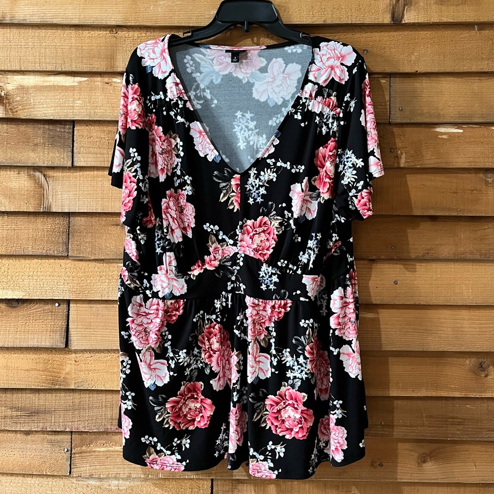 Torrid Studio Knit Floral Top